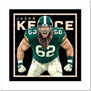 Jason Kelce Chiefs Posters and Art